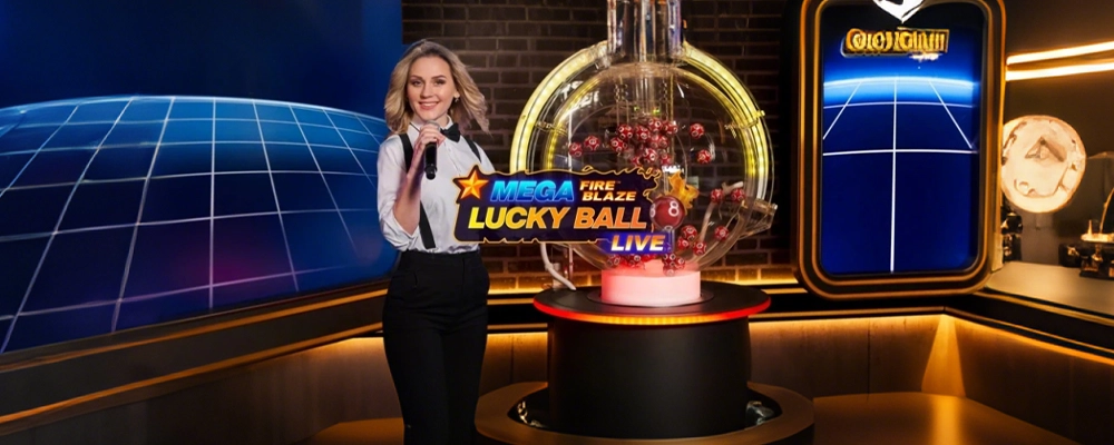 OLEYBET Bola da Sorte Mega Fogo Flamejante ao Vivo